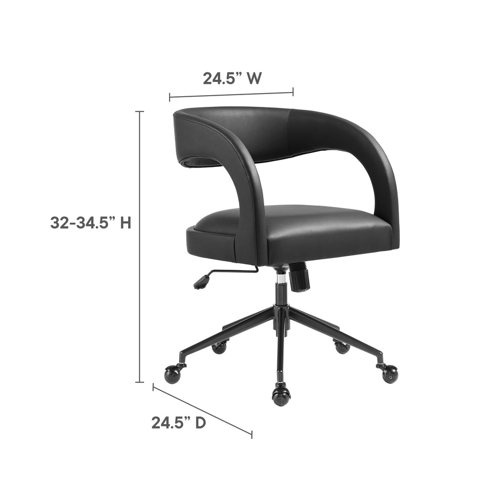 Pinnacle Vegan Leather Office Chair by Modway | Office Chairs | Modishstore - 10