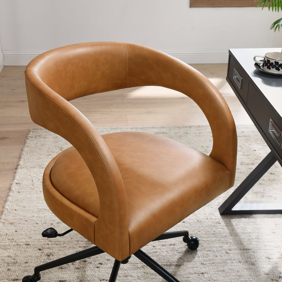 Pinnacle Vegan Leather Office Chair by Modway | Office Chairs | Modishstore - 17