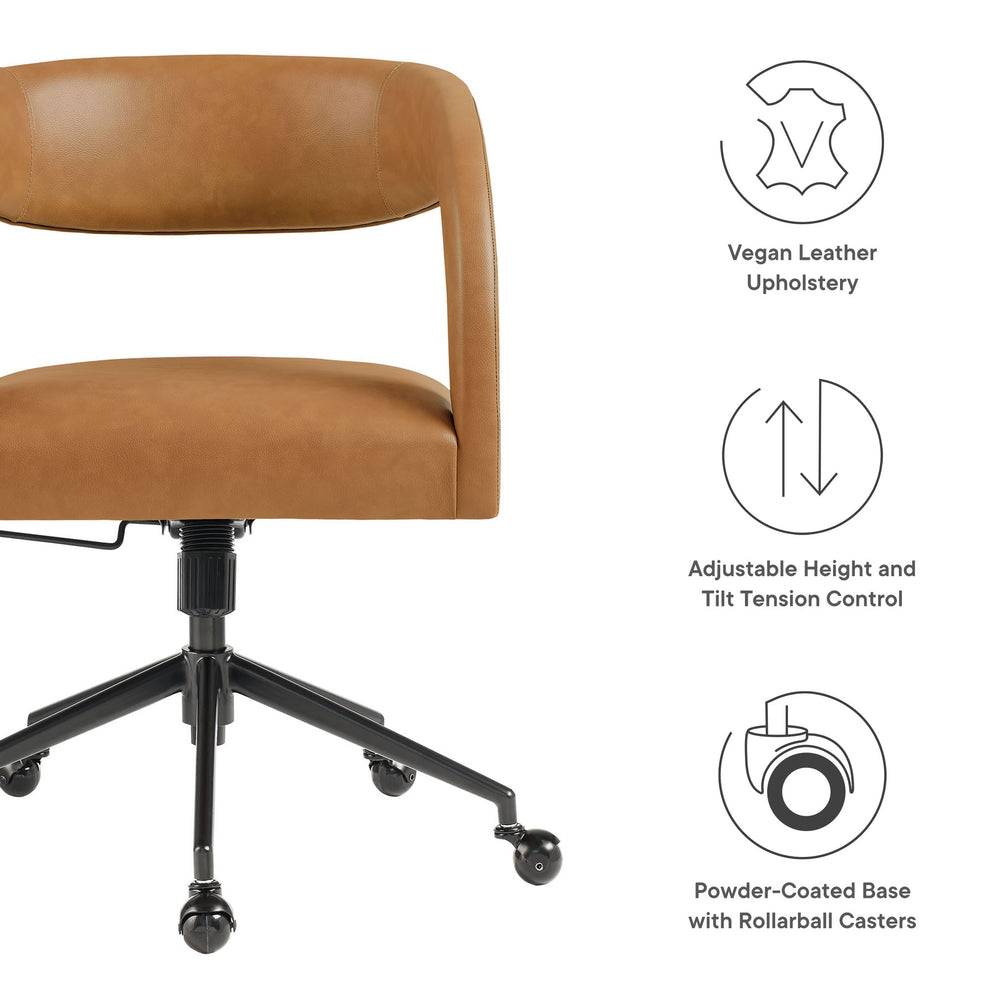 Pinnacle Vegan Leather Office Chair by Modway | Office Chairs | Modishstore - 19