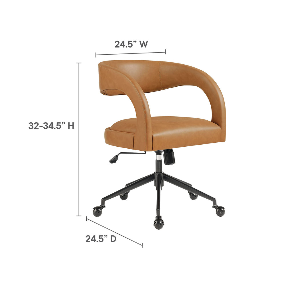Pinnacle Vegan Leather Office Chair by Modway | Office Chairs | Modishstore - 20