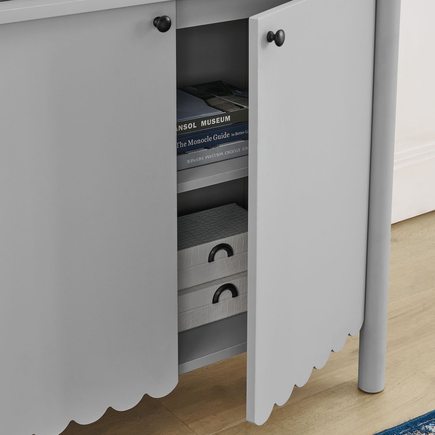 Emmeline 35" 2-Door Scalloped Sideboard Cabinet by Modway | Cabinets | Modishstore - 7