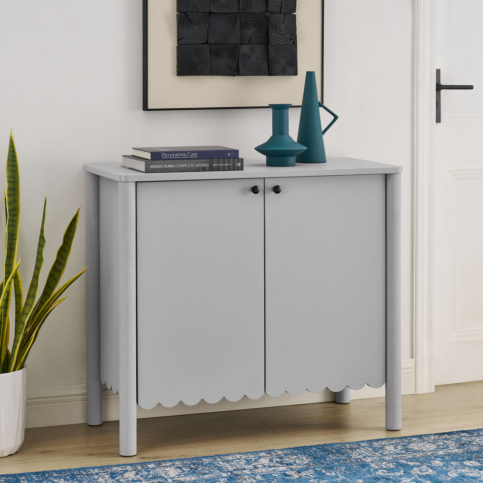 Emmeline 35" 2-Door Scalloped Sideboard Cabinet by Modway | Cabinets | Modishstore - 1