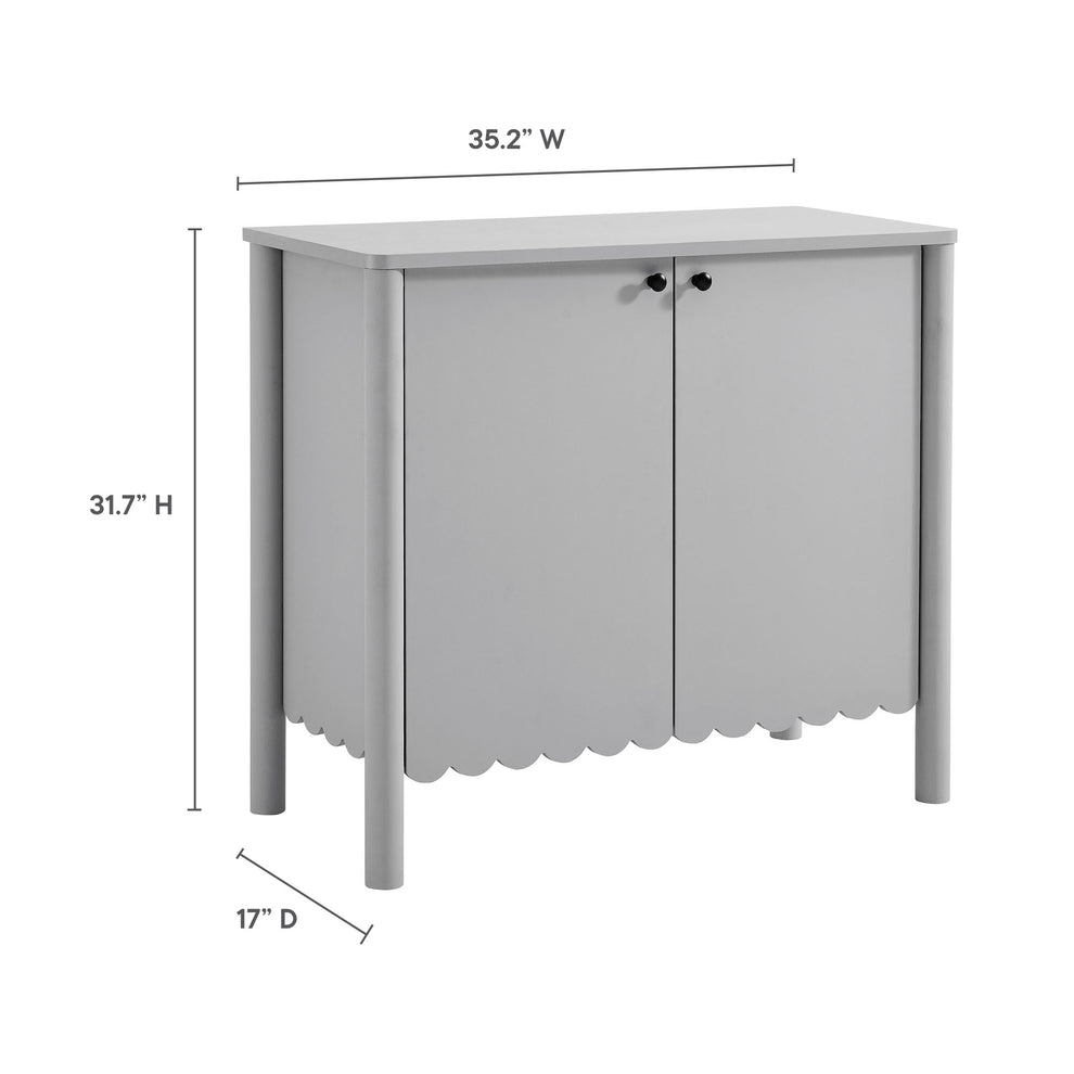 Emmeline 35" 2-Door Scalloped Sideboard Cabinet by Modway | Cabinets | Modishstore - 9