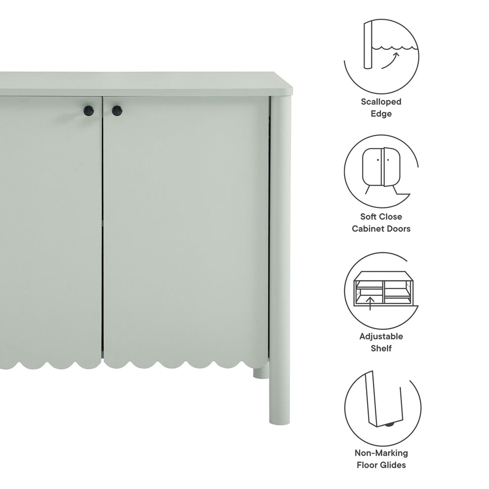 Emmeline 35" 2-Door Scalloped Sideboard Cabinet by Modway | Cabinets | Modishstore - 17