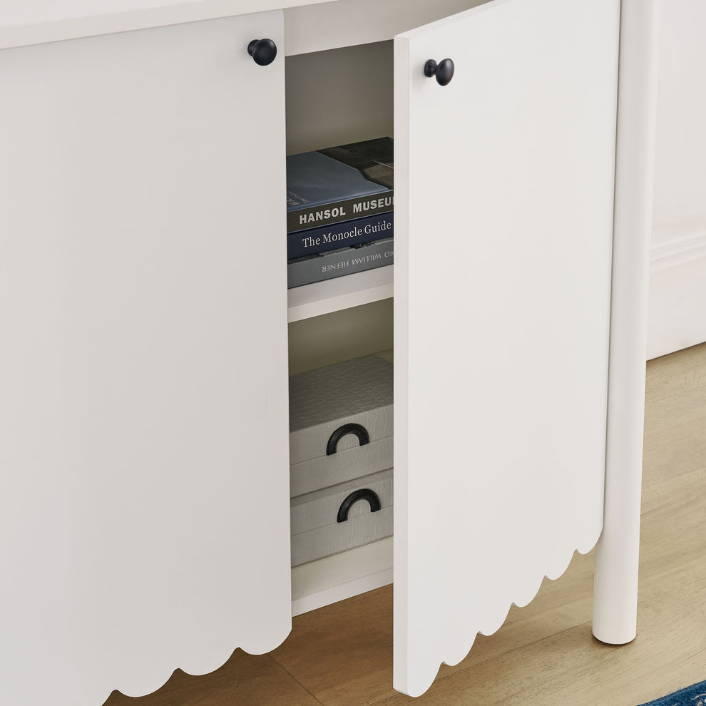 Emmeline 35" 2-Door Scalloped Sideboard Cabinet by Modway | Cabinets | Modishstore - 24