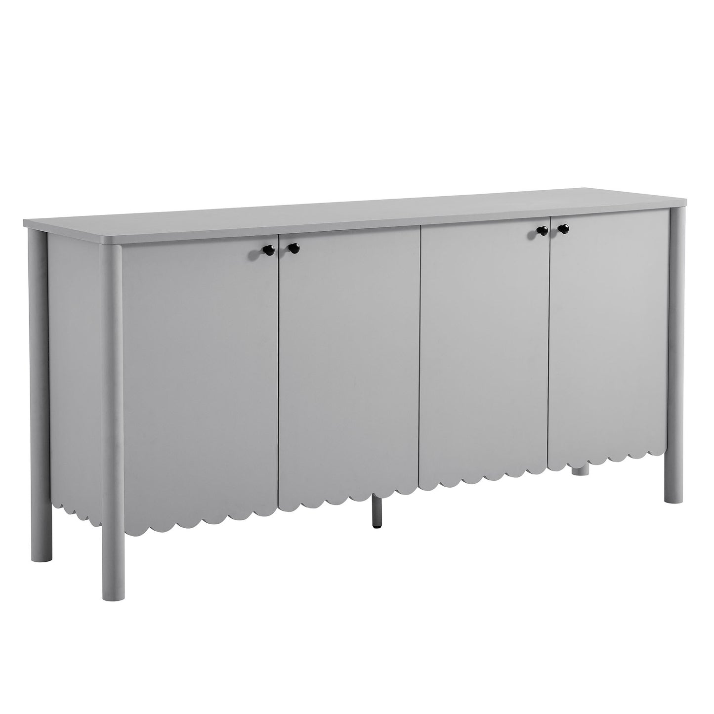 Emmeline 66" 4-Door Scalloped Sideboard Cabinet by Modway | Cabinets | Modishstore - 2