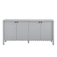 Emmeline 66" 4-Door Scalloped Sideboard Cabinet by Modway | Cabinets | Modishstore - 4