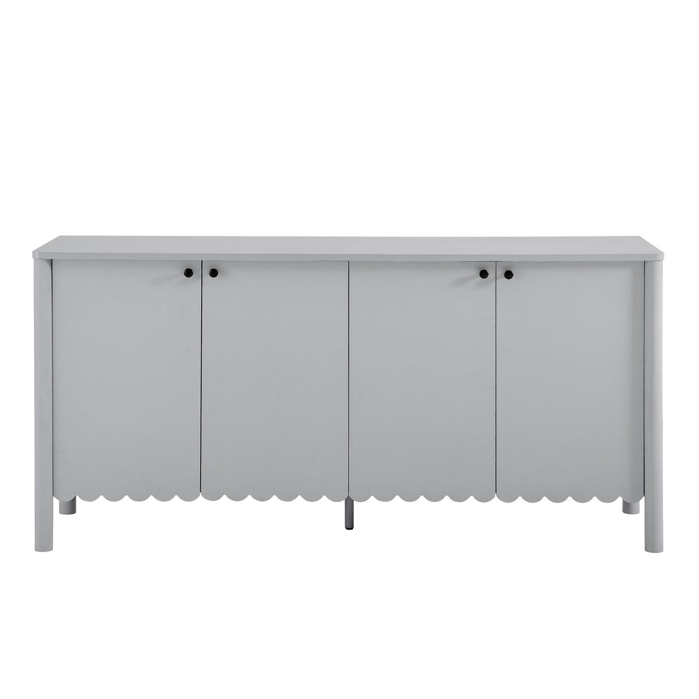 Emmeline 66" 4-Door Scalloped Sideboard Cabinet by Modway | Cabinets | Modishstore - 4