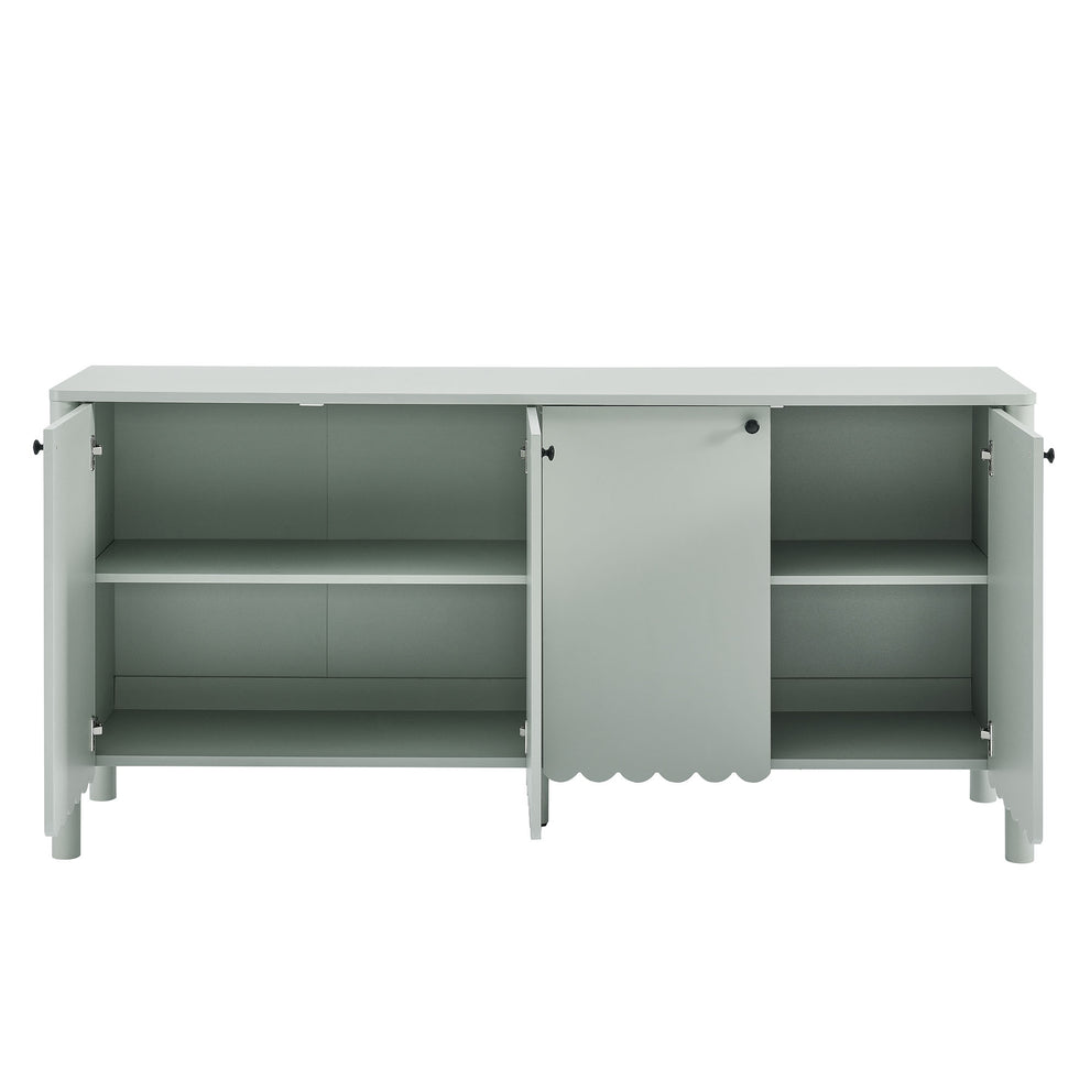 Emmeline 66" 4-Door Scalloped Sideboard Cabinet by Modway | Cabinets | Modishstore - 14