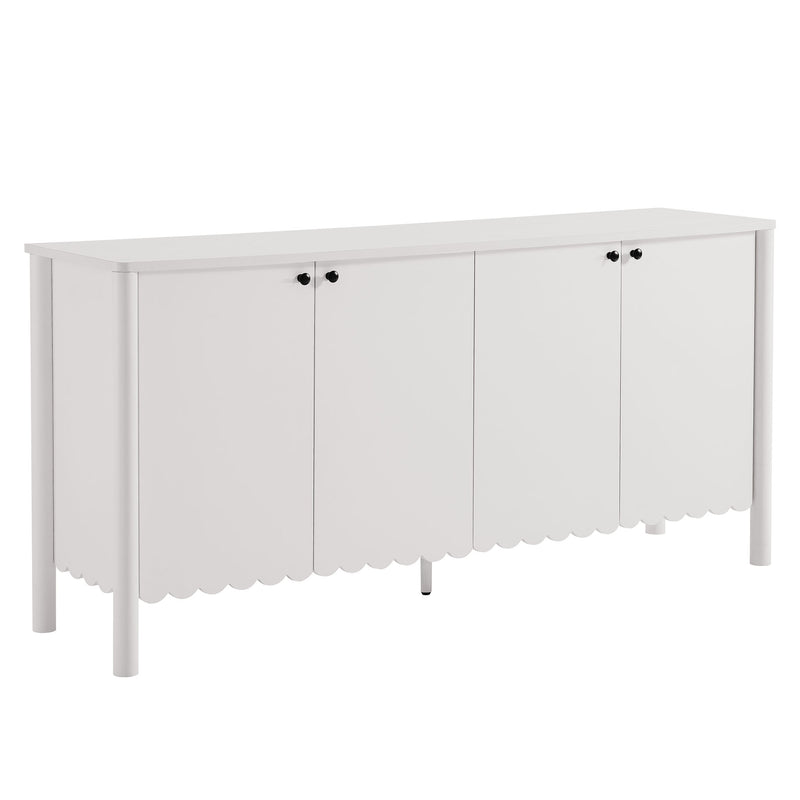Emmeline 66" 4-Door Scalloped Sideboard Cabinet by Modway | Cabinets | Modishstore - 21