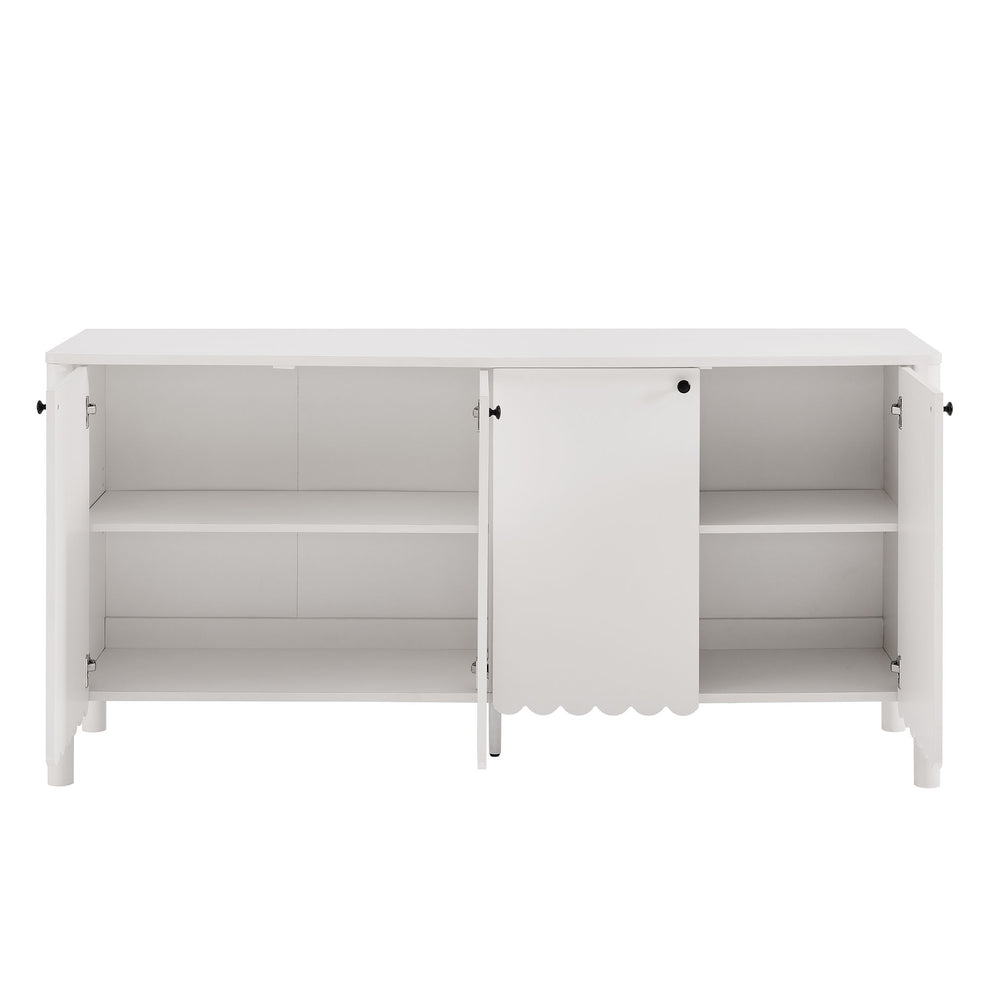 Emmeline 66" 4-Door Scalloped Sideboard Cabinet by Modway | Cabinets | Modishstore - 24