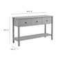 Emmeline 3-Drawer Scalloped Console Table by Modway | Console Tables | Modishstore - 8