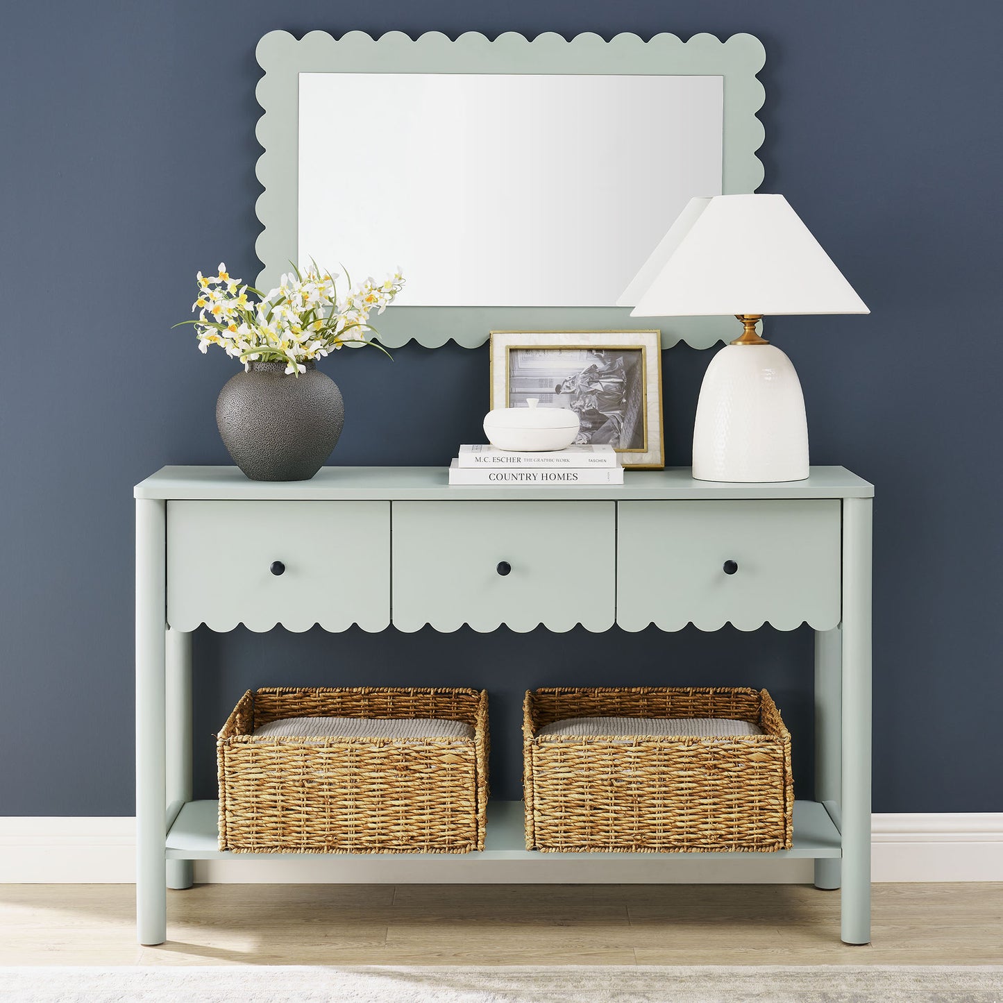 Emmeline 3-Drawer Scalloped Console Table by Modway | Console Tables | Modishstore - 14