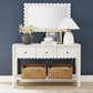 Emmeline 3-Drawer Scalloped Console Table by Modway | Console Tables | Modishstore - 22