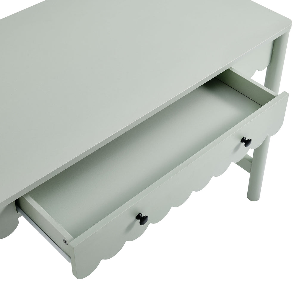 Emmeline 1-Drawer Scallop Writing Desk by Modway | Desks | Modishstore - 14
