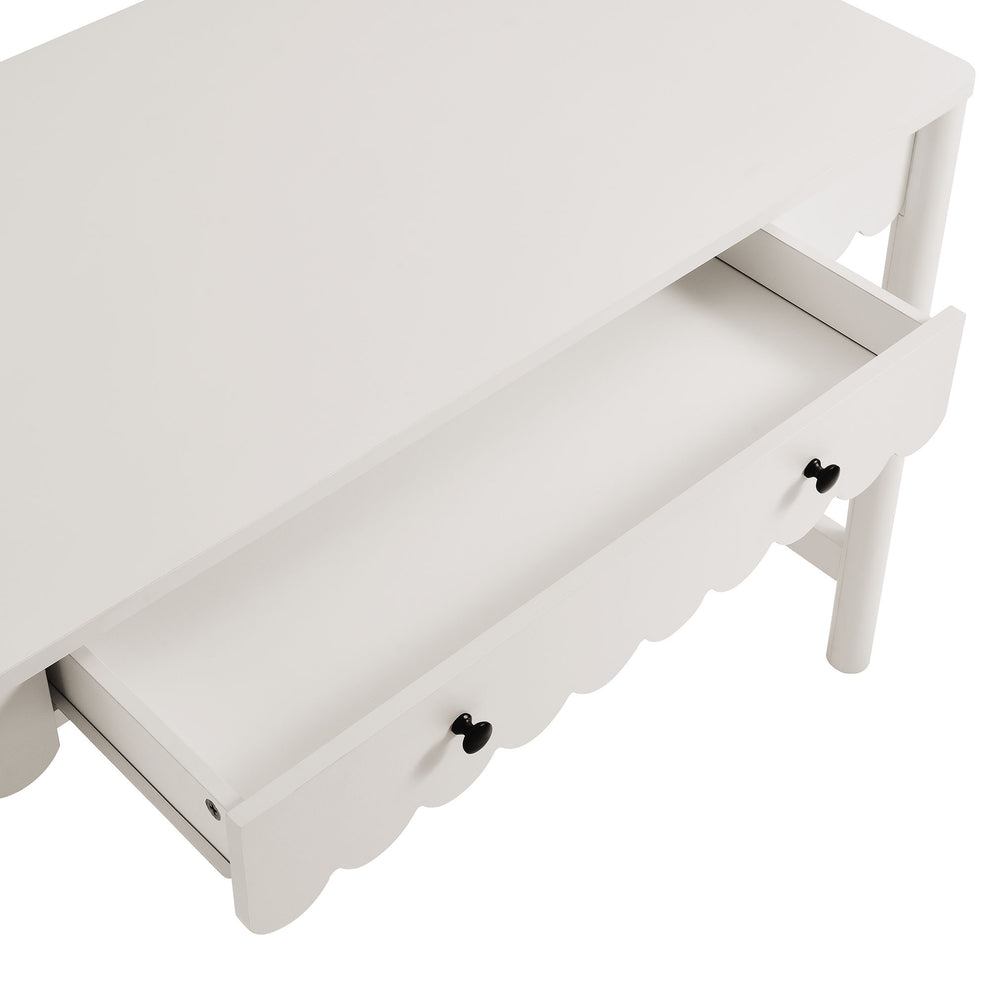 Emmeline 1-Drawer Scallop Writing Desk by Modway | Desks | Modishstore - 23