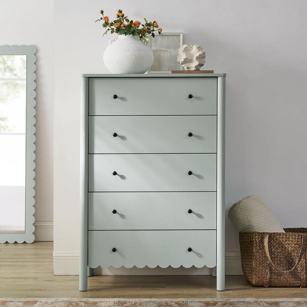 Emmeline Scalloped 5-Drawer Chest by Modway | Drawers | Modishstore - 14