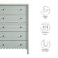 Emmeline Scalloped 5-Drawer Chest by Modway | Drawers | Modishstore - 15