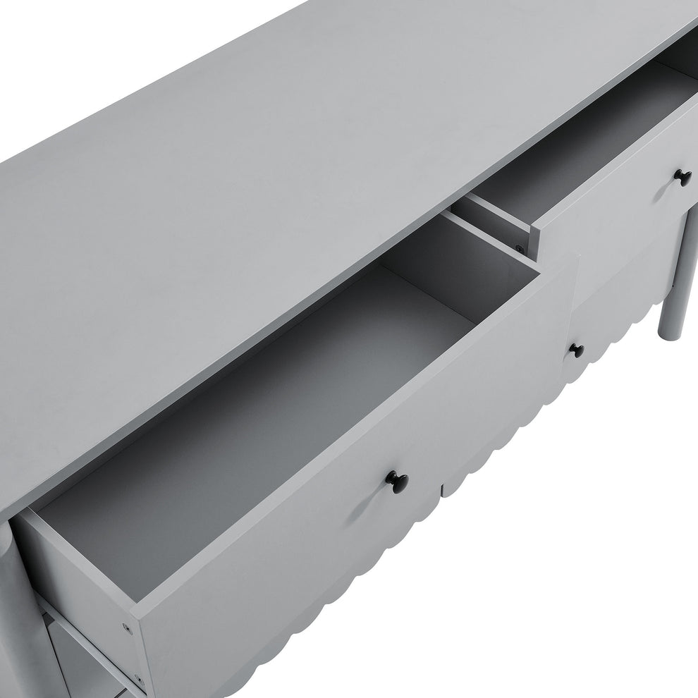 Emmeline Scalloped 6-Drawer Dresser by Modway | Drawers | Modishstore - 6