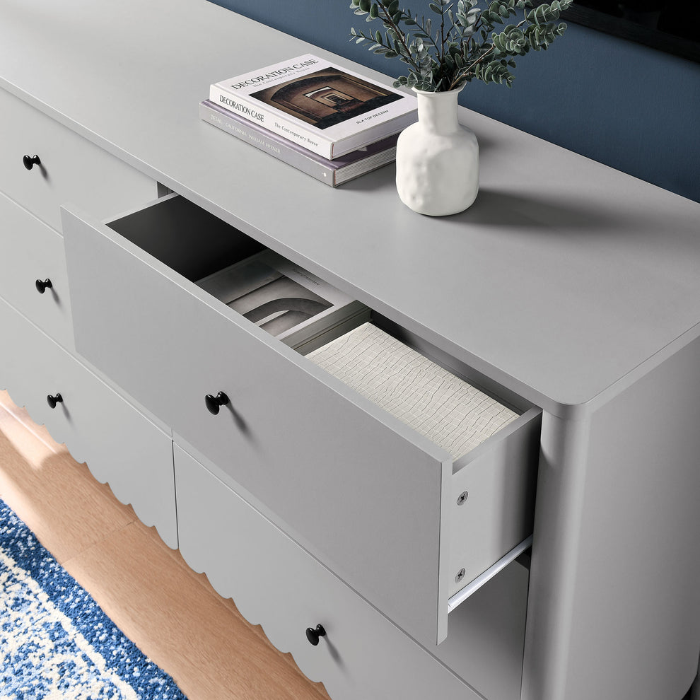 Emmeline Scalloped 6-Drawer Dresser by Modway | Drawers | Modishstore - 7