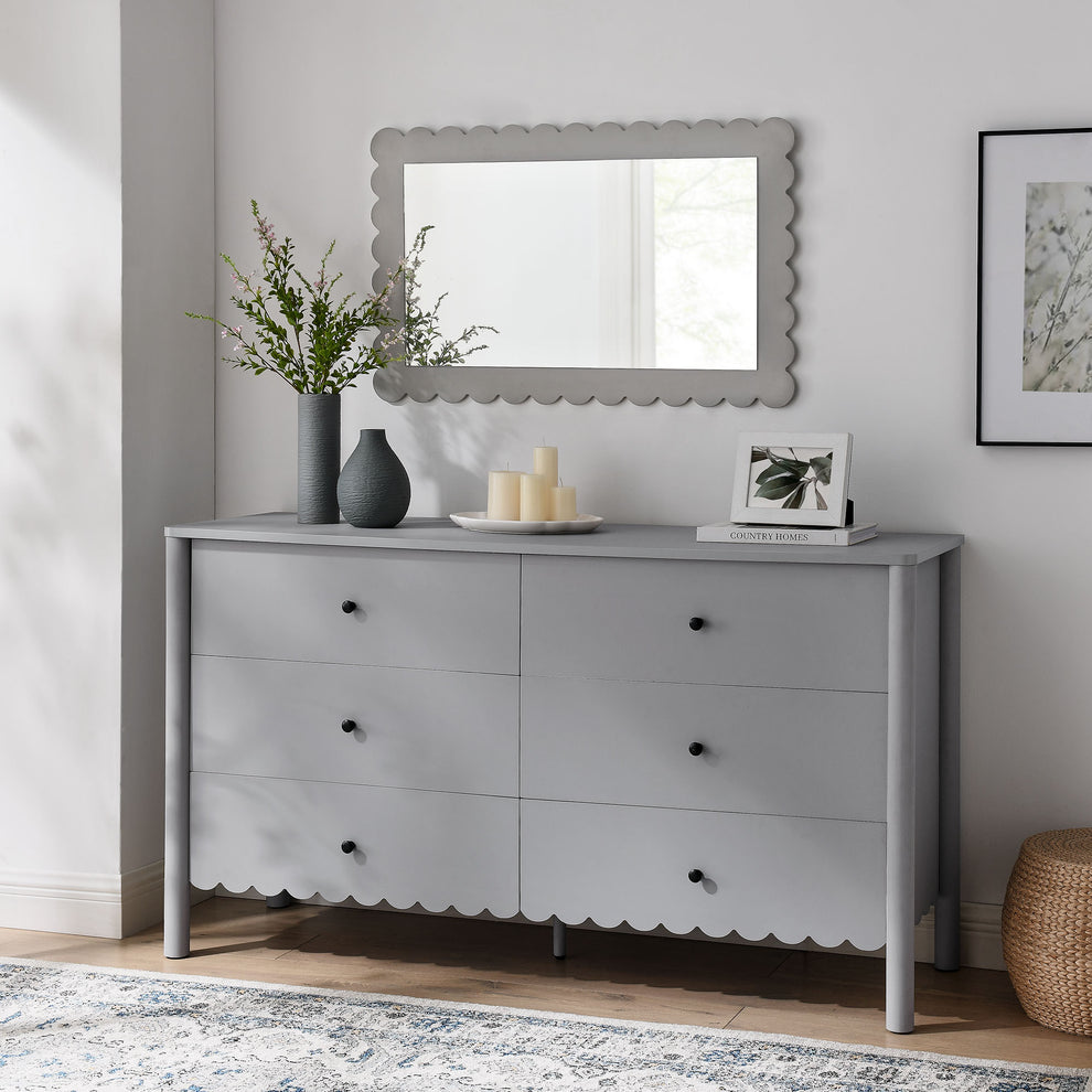 Emmeline Scalloped 6-Drawer Dresser by Modway | Drawers | Modishstore - 8