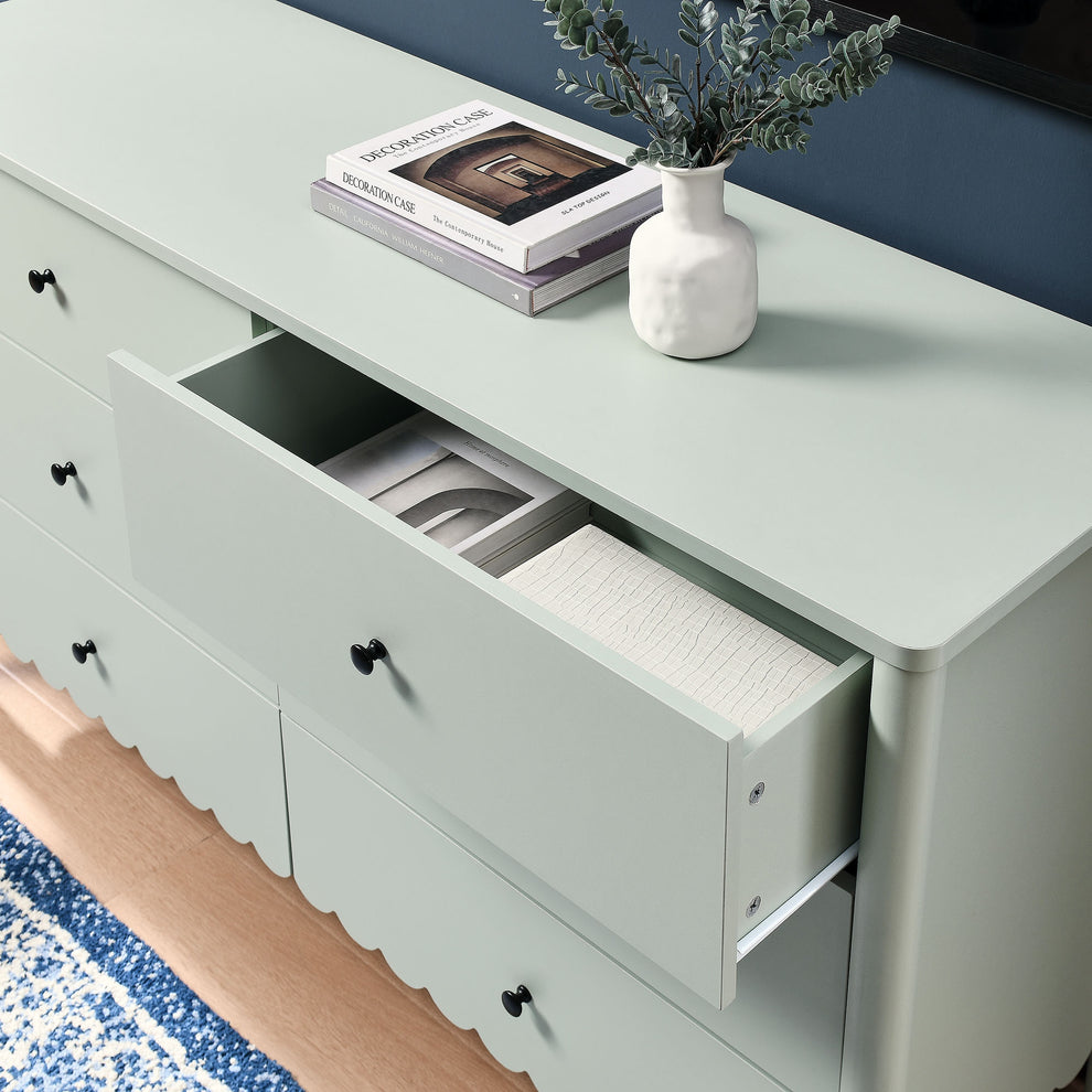Emmeline Scalloped 6-Drawer Dresser by Modway | Drawers | Modishstore - 16