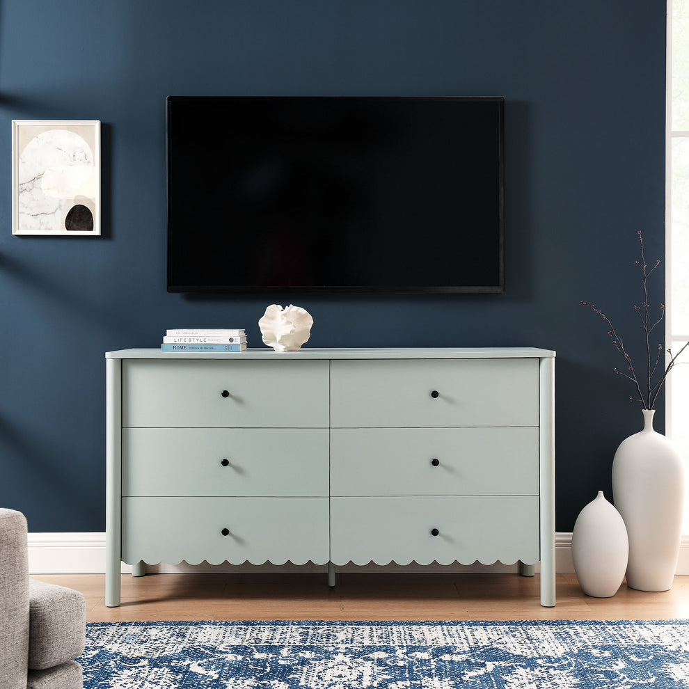 Emmeline Scalloped 6-Drawer Dresser by Modway | Drawers | Modishstore - 17