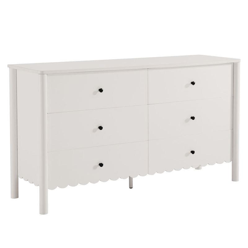 Emmeline Scalloped 6-Drawer Dresser by Modway | Drawers | Modishstore - 21