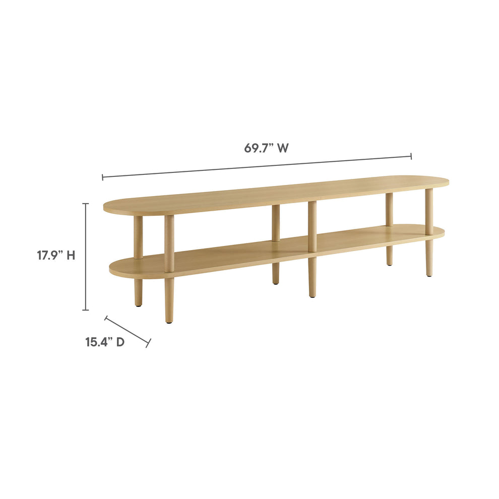 Torus Oval Wood TV Stand by Modway | Tv Stands | Modishstore - 9