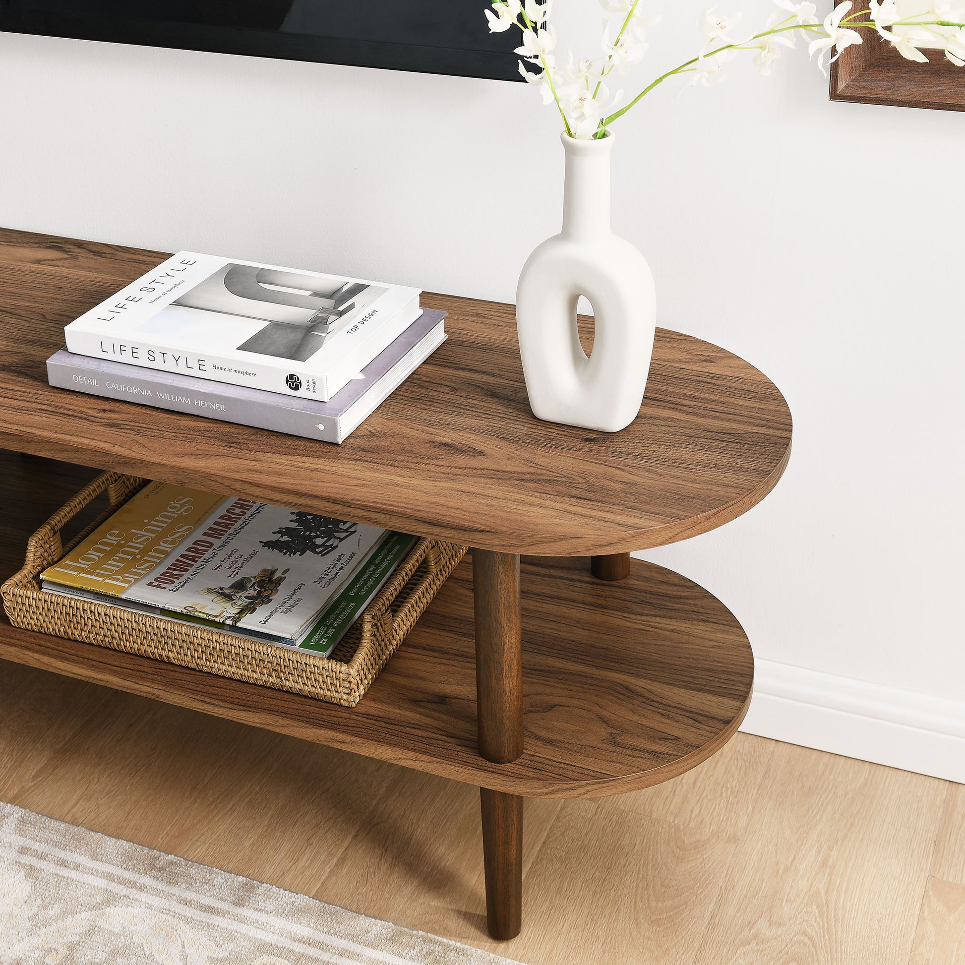 Torus Oval Wood TV Stand by Modway | Tv Stands | Modishstore - 15