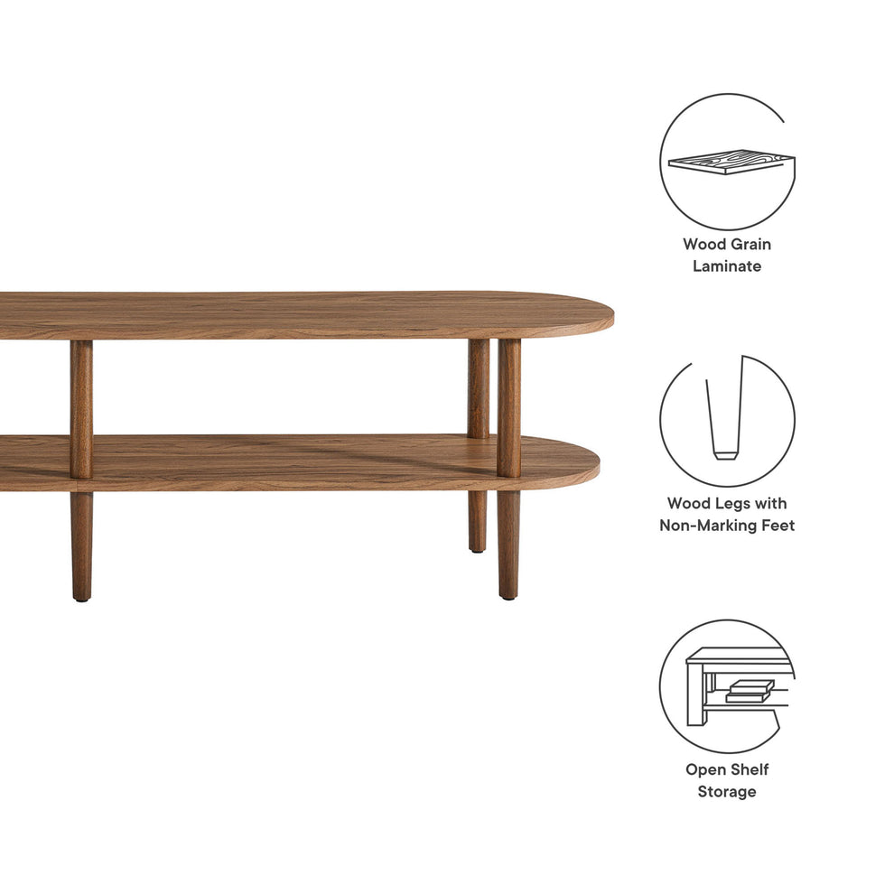 Torus Oval Wood TV Stand by Modway | Tv Stands | Modishstore - 17