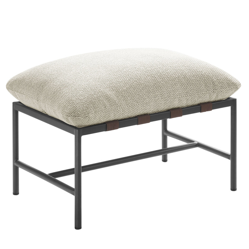 Raya Outdoor Patio Boucle Ottoman by Modway | Ottomans | Modishstore - 9