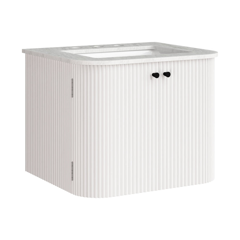 Zia 24" Wall-Mount Bathroom Vanity with Marble Sink by Modway | Bathroom Accessories | Modishstore - 2