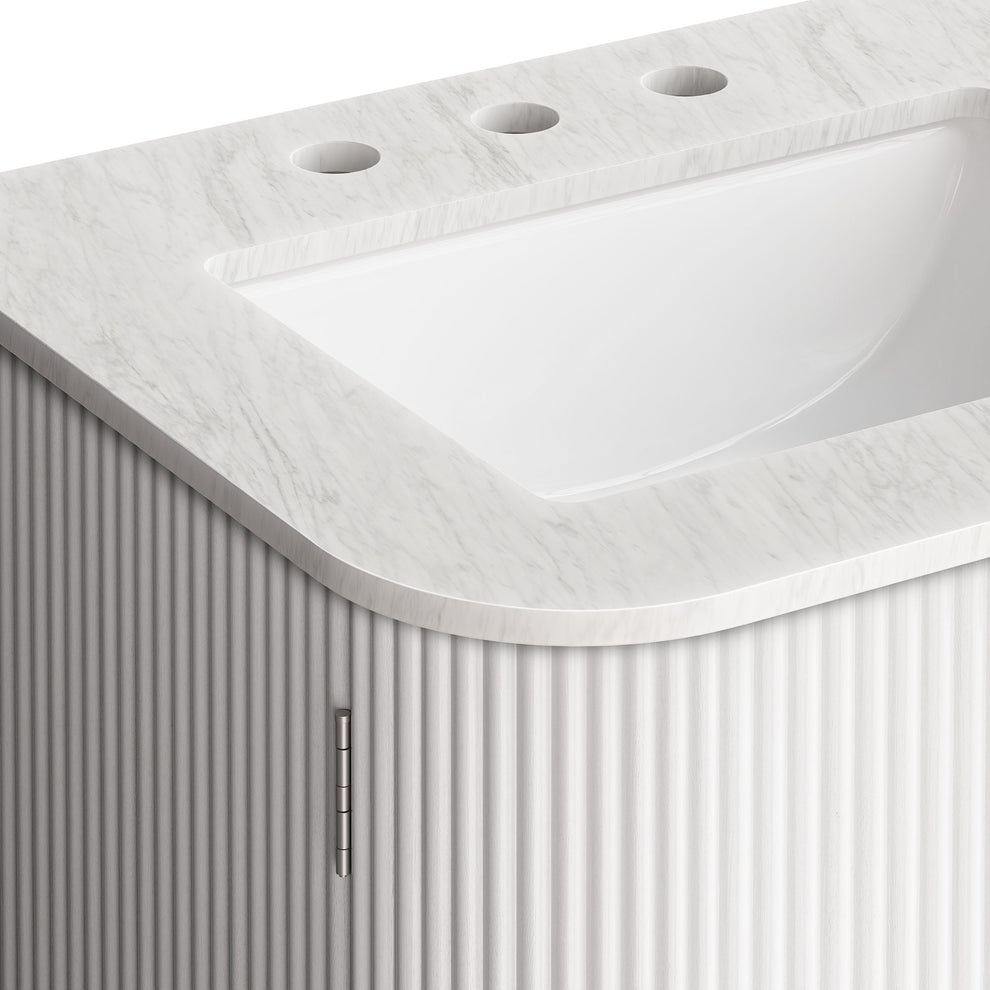 Zia 24" Wall-Mount Bathroom Vanity with Marble Sink by Modway | Bathroom Accessories | Modishstore - 8