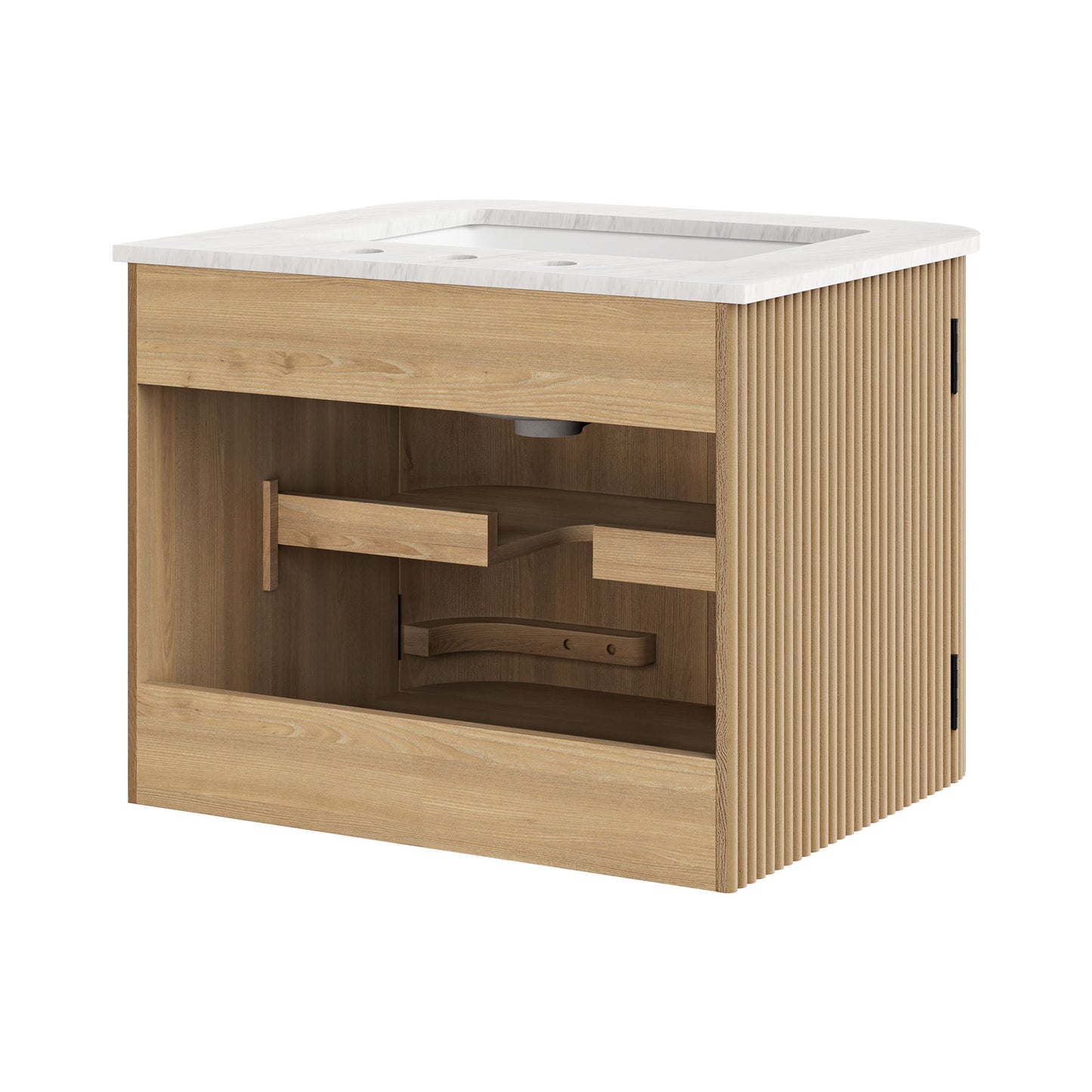 Zia 24" Wall-Mount Bathroom Vanity with Marble Sink by Modway | Bathroom Accessories | Modishstore - 14