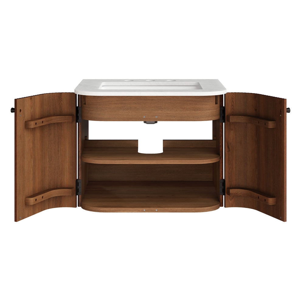 Zia 24" Wall-Mount Bathroom Vanity with Marble Sink by Modway | Bathroom Accessories | Modishstore - 28