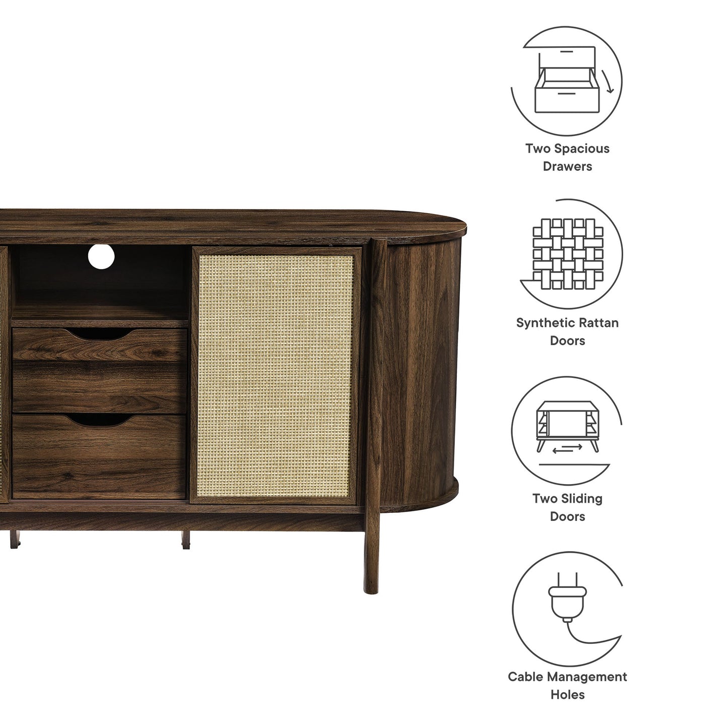 Reid 63" Curved Sideboard by Modway | Sideboards | Modishstore - 10