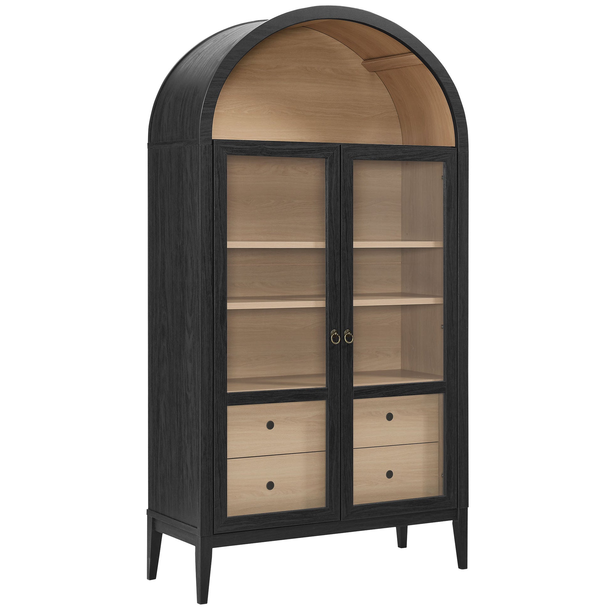 Nolan 74" Tall Wide Arched Storage Display Cabinet by Modway | Cabinets | Modishstore - 2