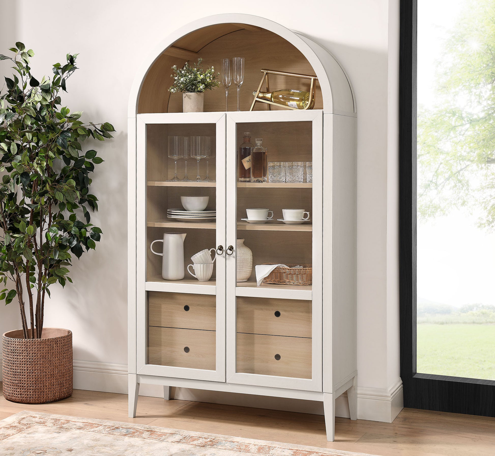 Nolan 74" Tall Wide Arched Storage Display Cabinet by Modway | Cabinets | Modishstore - 20