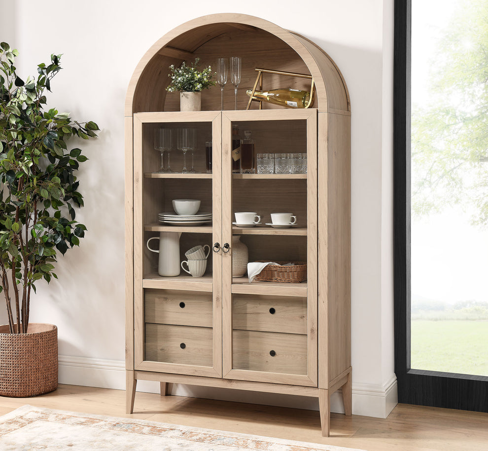 Nolan 74" Tall Wide Arched Storage Display Cabinet by Modway | Cabinets | Modishstore - 31