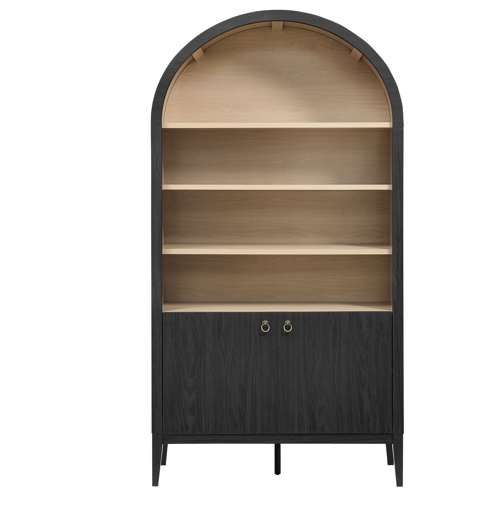 Nolan 74" Tall Wide Arched Storage Display Cabinet Bookshelf by Modway | Cabinets | Modishstore - 4