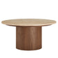 Kioni Round Travertine Coffee Table by Modway | Coffee Tables | Modishstore - 2