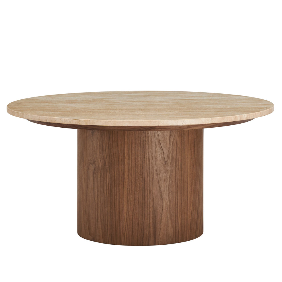 Kioni Round Travertine Coffee Table by Modway | Coffee Tables | Modishstore - 2