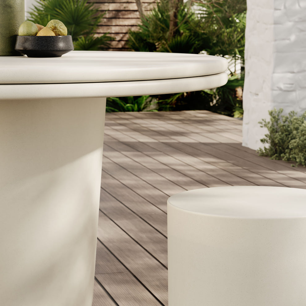 Brion Indoor - Outdoor Patio Concrete 5 Piece Dining Table Set by Modway | Dining Tables | Modishstore - 10