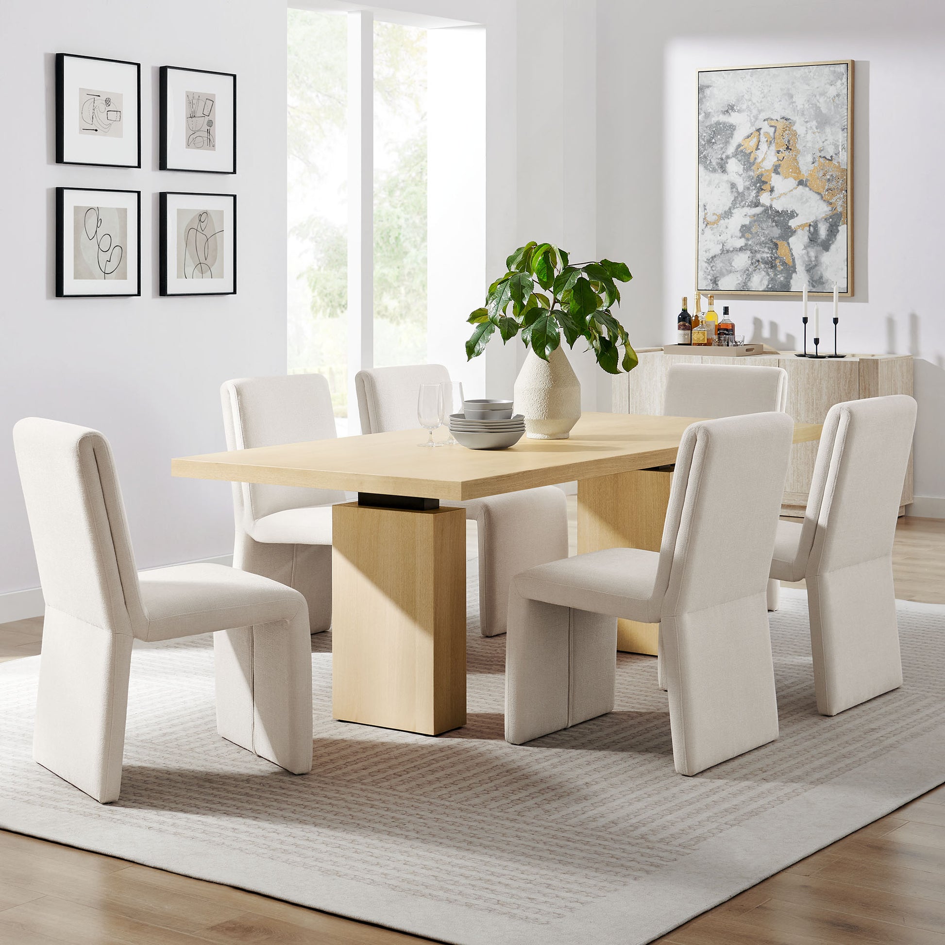 Piston 82" Rectangular Wood Dining Table by Modway | Dining Tables | Modishstore - 1