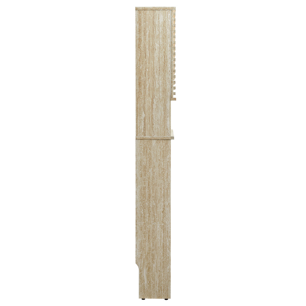 Render Over the Toilet Faux Travertine Bathroom Storage Cabinet by Modway | Bathroom Accessories | Modishstore - 3