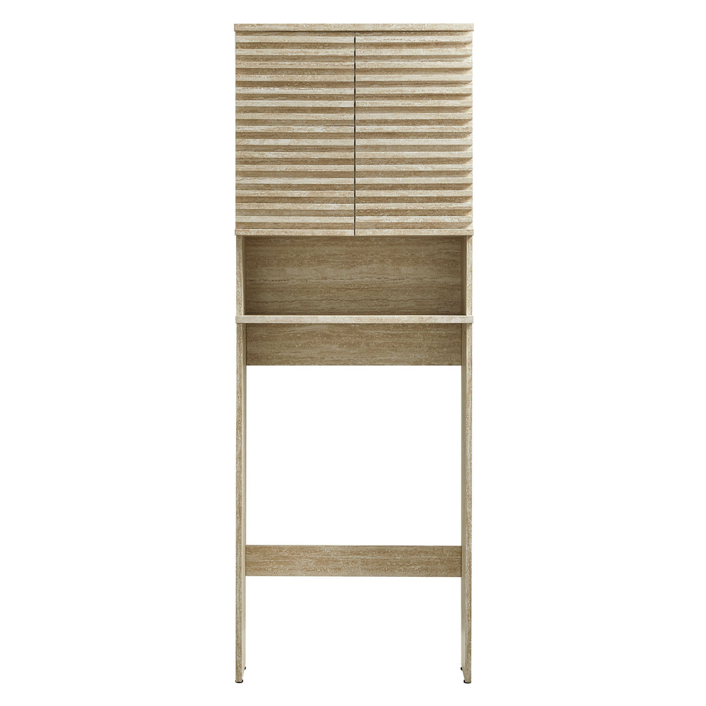 Render Over the Toilet Faux Travertine Bathroom Storage Cabinet by Modway | Bathroom Accessories | Modishstore - 4