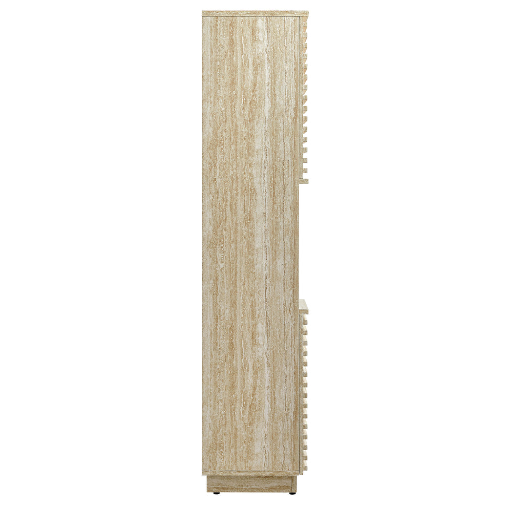 Render Tall Narrow Faux Travertine Linen Storage Cabinet by Modway | Bathroom Accessories | Modishstore - 3