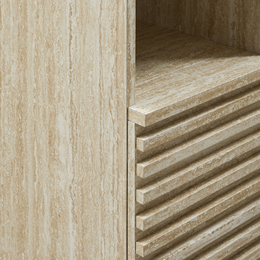 Render Tall Narrow Faux Travertine Linen Storage Cabinet by Modway | Bathroom Accessories | Modishstore - 6