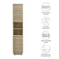 Render Tall Narrow Faux Travertine Linen Storage Cabinet by Modway | Bathroom Accessories | Modishstore - 9